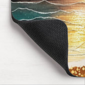 Das Design der Aquarell Beach Serie 3 Mousepad (Ecke)