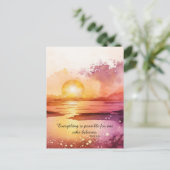 Das Design der Aquarell Beach Serie 3 Postkarte (Stehend Vorderseite)