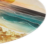 Das Design der Aquarell Beach Serie 3 Schneidebrett (Ecke)