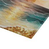 Das Design der Aquarell Beach Serie 3 Schneidebrett (Ecke)