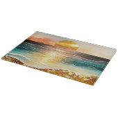 Das Design der Aquarell Beach Serie 3 Schneidebrett (Ecke)