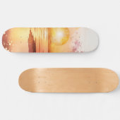 Das Design der Aquarell Beach Serie 3 Skateboard (Horizontal)