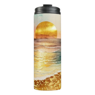 Das Design der Aquarell Beach Serie 3 Thermosbecher