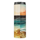 Das Design der Aquarell Beach Serie 3 Thermosbecher (Rückseite)