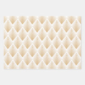 Das Design der Blume des Lüfters im Art-Deco-Stil Geschenkpapier Set (Vorderseite)