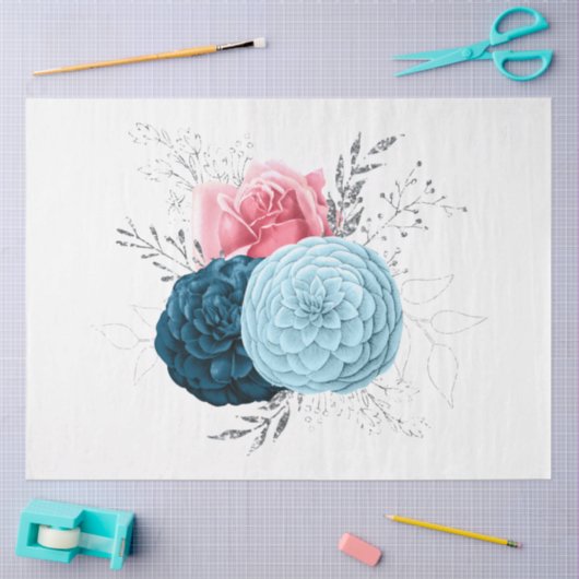 Das Design der Bouquet-Serie 161 Seidenpapier (Basteln)