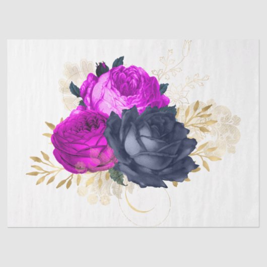 Das Design der Bouquet-Serie 27 Seidenpapier (Vorderseite)