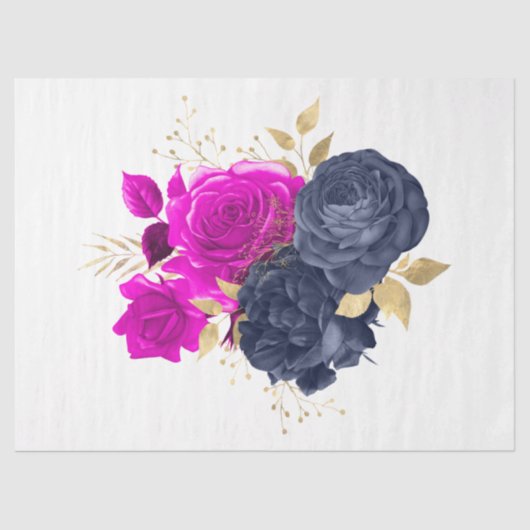 Das Design der Bouquet-Serie 28 Seidenpapier (Vorderseite)