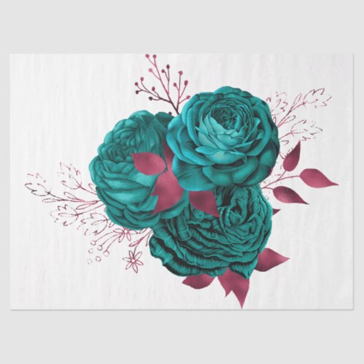 Das Design der Bouquet-Serie 40 Seidenpapier (Vorderseite)