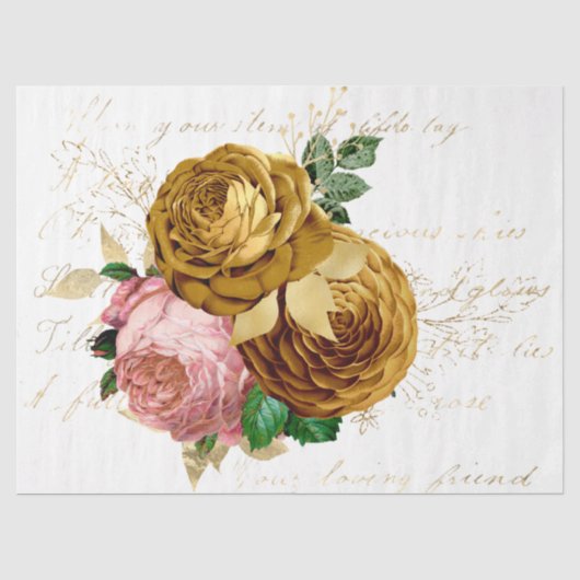 Das Design der Bouquet-Serie 89 Seidenpapier (Vorderseite)