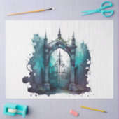 Das Design der Gothic Friedhof Gate Serie 2 Seidenpapier (Basteln)