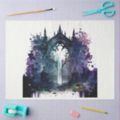Das Design der Gothic Friedhof Gate Serie 6 Seidenpapier (Basteln)