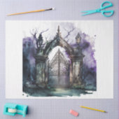 Das Design der Gothic Friedhof Gate Serie 7 Seidenpapier (Basteln)