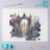Das Design der Gothic Friedhof Gate Serie 8 Seidenpapier (Basteln)