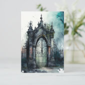 Das Design der gotischen Friedhof Gate Serie 11 Begleitkarte (Stehend Vorderseite)