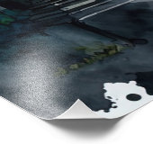 Das Design der gotischen Friedhof Gate Serie 11 Fotodruck (Ecke)