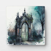 Das Design der gotischen Friedhof Gate Serie 11 Fotoplatte (Vorderseite)