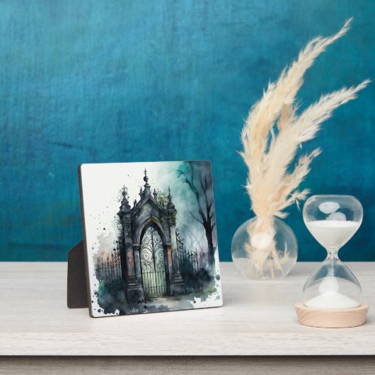 Das Design der gotischen Friedhof Gate Serie 11 Fotoplatte (InSitu)