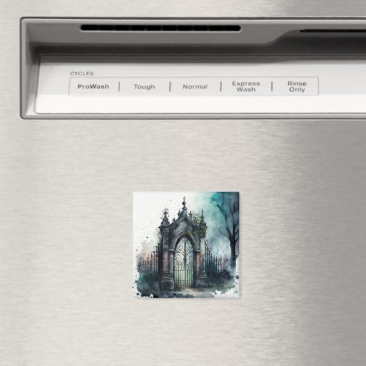 Das Design der gotischen Friedhof Gate Serie 11 Magnet (In Situ (Geschirrspüler))