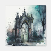 Das Design der gotischen Friedhof Gate Serie 11 Magnet (Vorne)