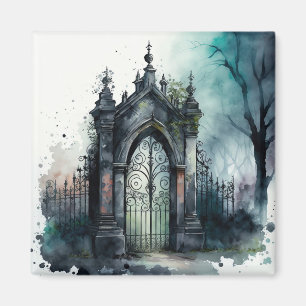 Das Design der gotischen Friedhof Gate Serie 11 Magnet