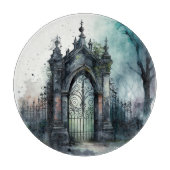 Das Design der gotischen Friedhof Gate Serie 11 Schneidebrett (Vorderseite)