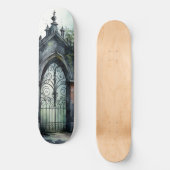 Das Design der gotischen Friedhof Gate Serie 11 Skateboard (Vorderseite)