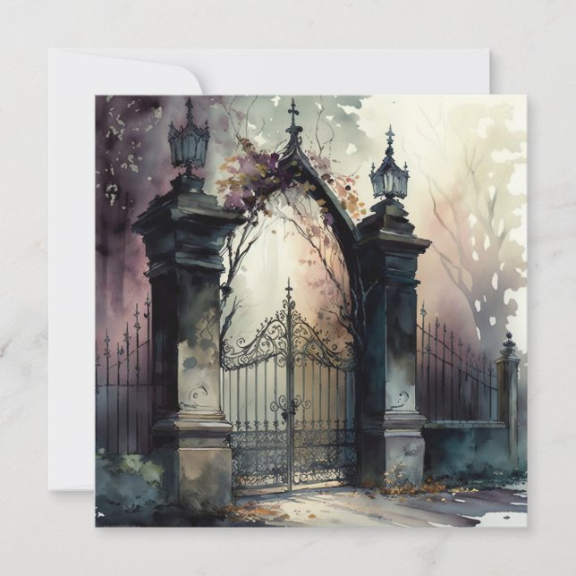 Das Design der gotischen Friedhof Gate Serie 12 (Vorderseite)