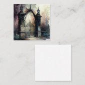 Das Design der gotischen Friedhof Gate Serie 12 Begleitkarte (Vorne/Hinten)