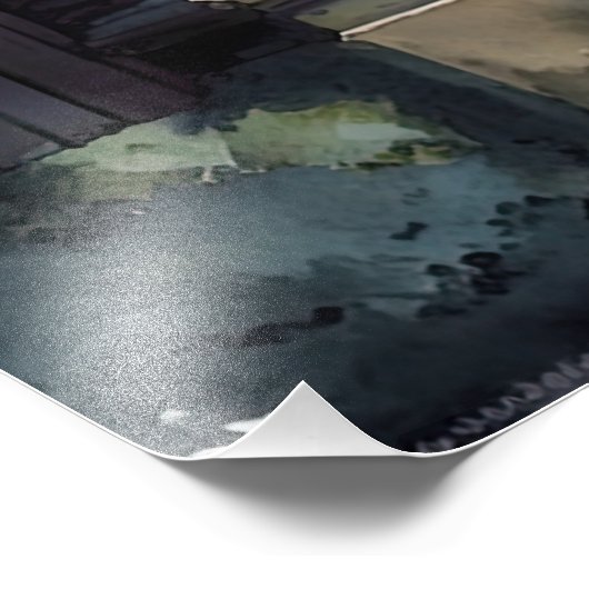 Das Design der gotischen Friedhof Gate Serie 12 Fotodruck (Ecke)