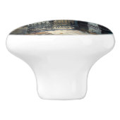 Das Design der gotischen Friedhof Gate Serie 12 Keramikknauf (Seitenansicht)