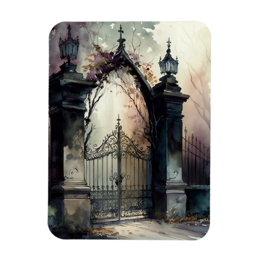 Das Design der gotischen Friedhof Gate Serie 12 Magnet (Vertikal)