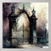 Das Design der gotischen Friedhof Gate Serie 12 Poster (Vorne)