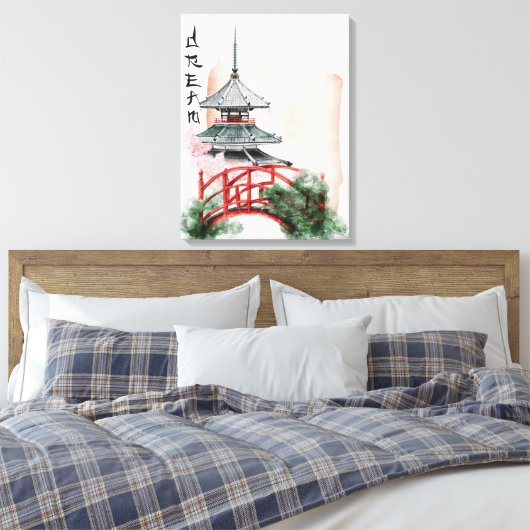 Das Design der Okinawa-Serie 10 Leinwanddruck (Insitu (Schlafzimmer))