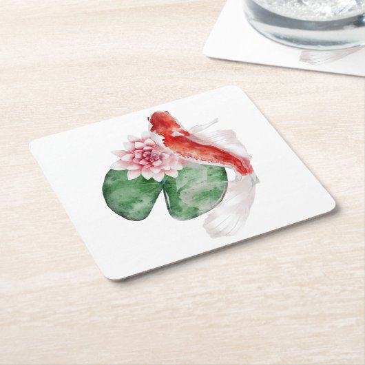 Das Design der Okinawa-Serie 29 Rechteckiger Pappuntersetzer (angewinkelt)