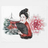 Das Design der Okinawa-Serie 36 Fleecedecke (Vorderseite (Horizontal))