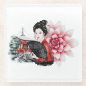 Das Design der Okinawa-Serie 36 Glasuntersetzer (Vorderseite)