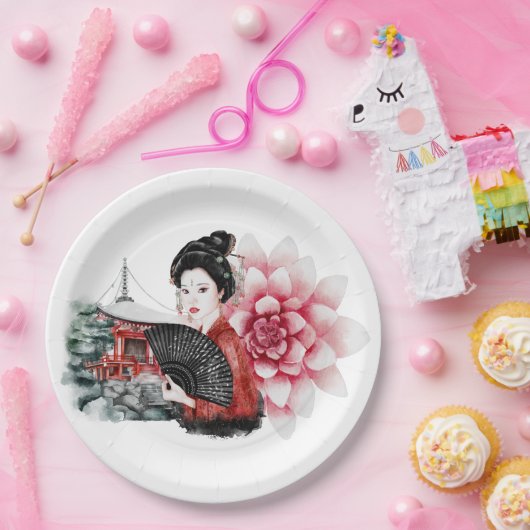 Das Design der Okinawa-Serie 36 Pappteller (Party)