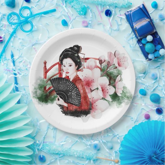 Das Design der Okinawa-Serie 38 Pappteller (Party)