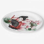 Das Design der Okinawa-Serie 38 Pappteller (Schrägansicht)