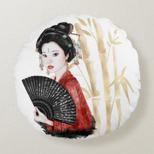Das Design der Okinawa-Serie 39 Rundes Kissen