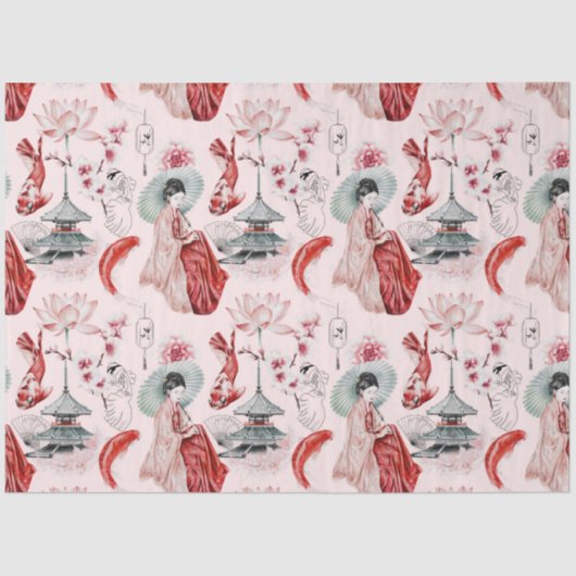 Das Design der Okinawa-Serie 5 Seidenpapier (Vorderseite)