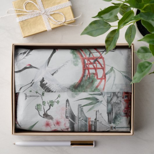 Das Design der Okinawa-Serie 7 Seidenpapier (Geschenk)