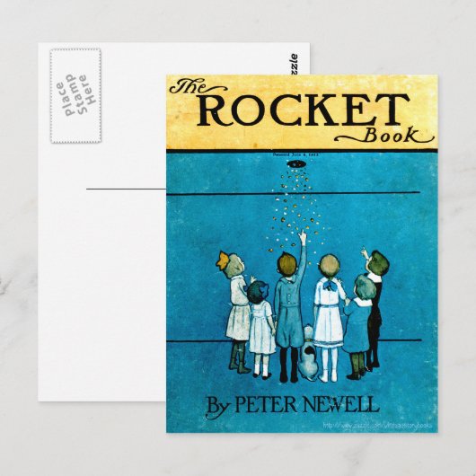 Das Design der Raketenbuchabdeckung Postkarte (Vorne/Hinten)