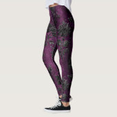 Das Design der schwarzen Velours-Serie 10 Leggings (Links)