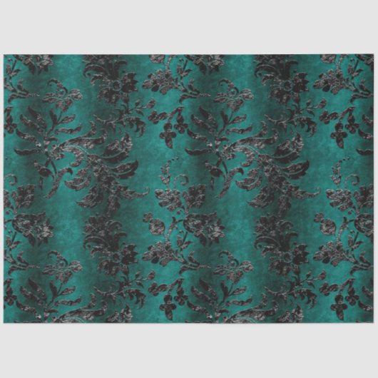 Das Design der schwarzen Velours-Serie 5 Seidenpapier (Vorderseite)