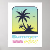 Das Design der Sommervibes. Poster (Vorne)