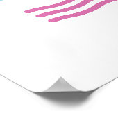 Das Design der Sommervibes. Poster (Ecke)