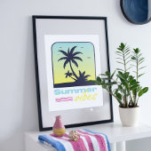 Das Design der Sommervibes. Poster