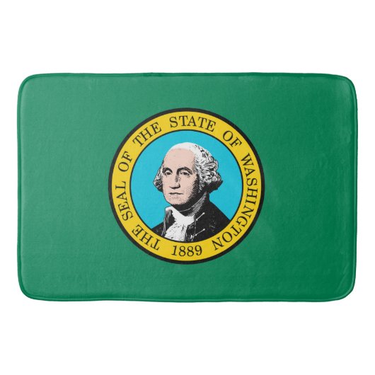 Das Design der Staatsflagge in Washington Badematte (Vorderseite)